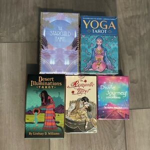 Lot of 5 Tarot and Oracle Card Collection lenormand
